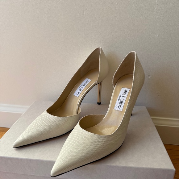 Jimmy Choo Heels Lilith 85 Milk Size EU 39 5 US 9 - Picture 1 of 10